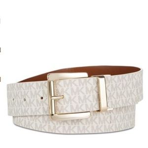 Michael Kors Reversible Signature White Belt
